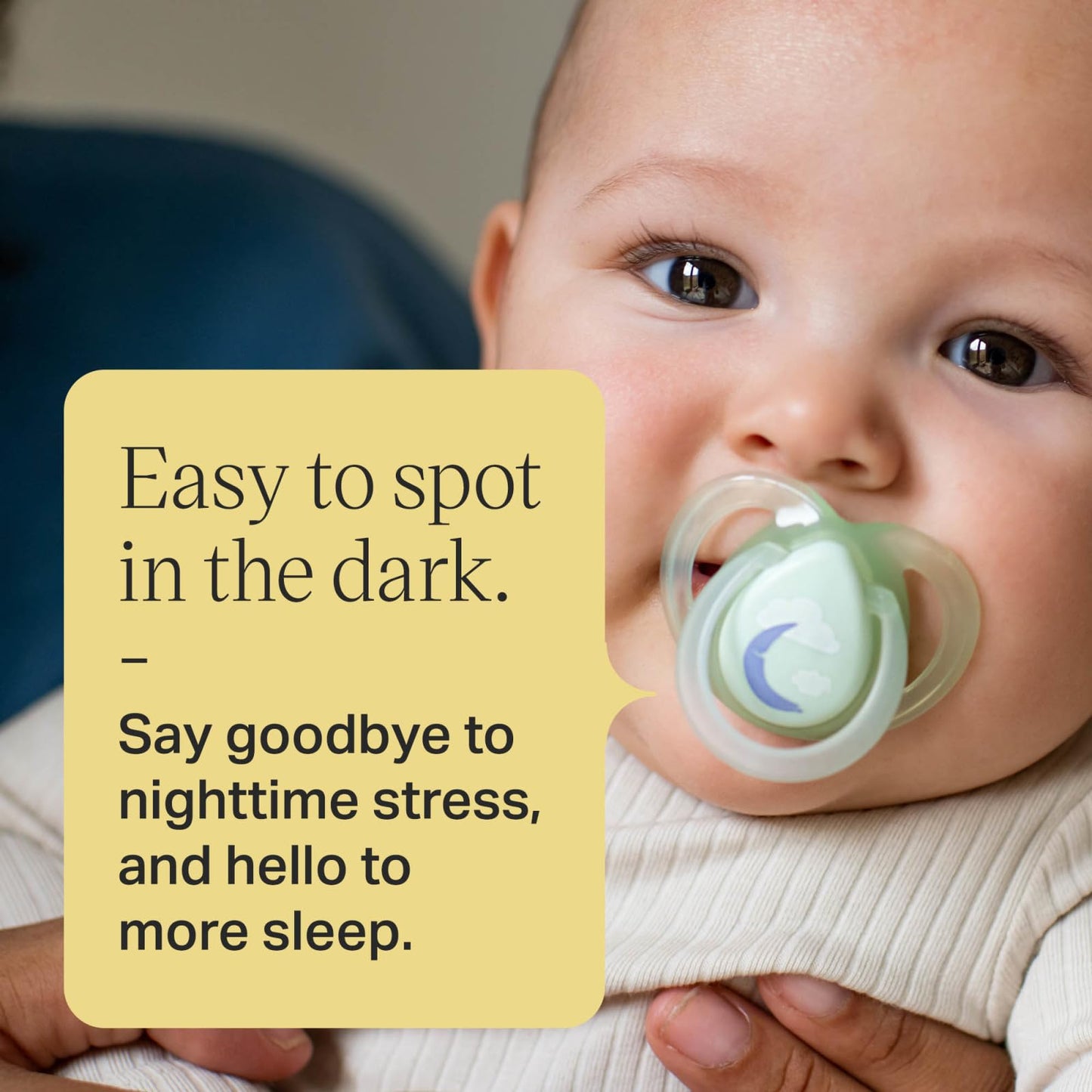 Chupones Tommee Tippee Azul Arcoiris Que Brillan en la Oscuridad Diseño Simétrico Silicona sin BPA 6-18 Meses 6 Unidades