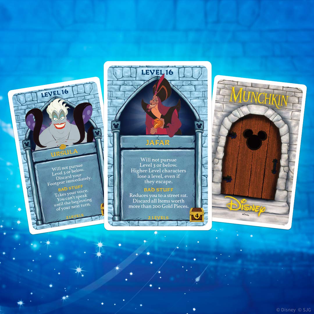 Juego de Cartas USAOPOLY Munchkin Disney con Personajes y Villanos