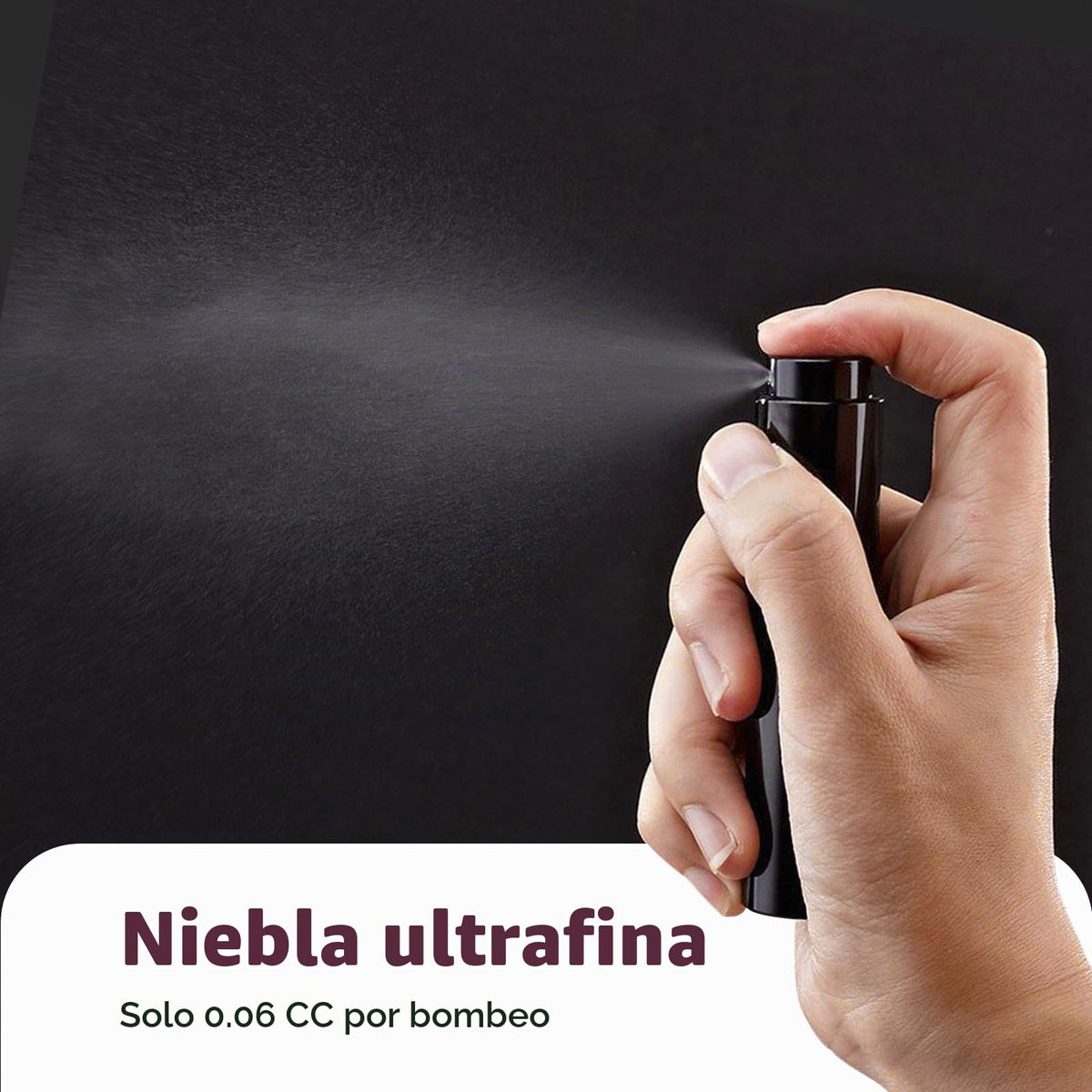 Lisapack - Botellas de spray de viaje para perfume – Mini Decantador atomizador recargable de colonia de 8 ml para hombres, dispensador de decantación de perfume esencial de viaje de tamaño pequeño