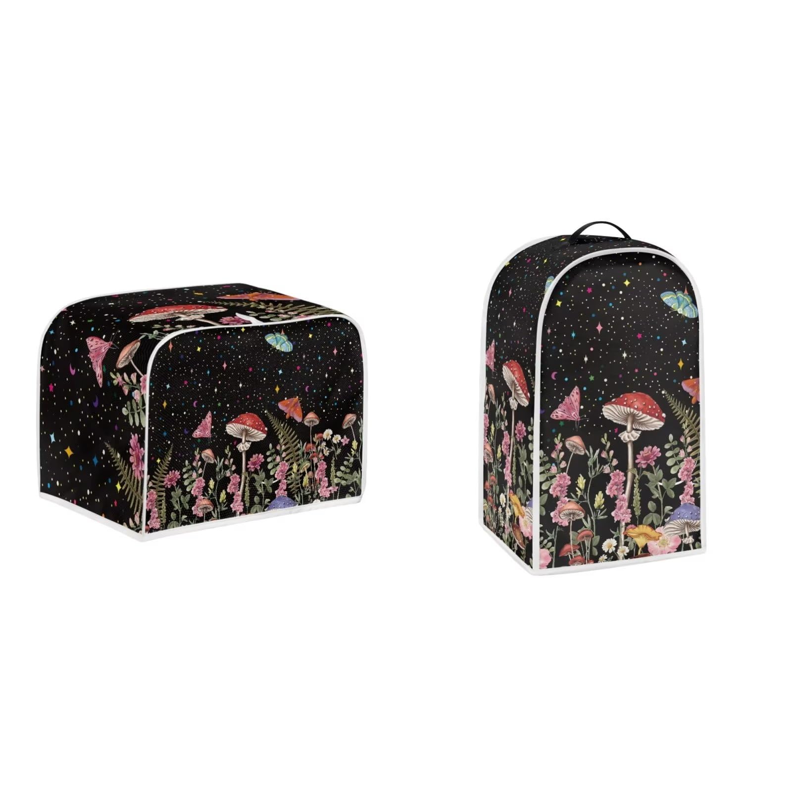 Psesaysky - Cubiertas para tostador de mariposas de hongos, cubierta contra el polvo, horno para hacer pan, tostador universal, 2 rebanadas, impermeable, fundas protectoras para hornear para mantener