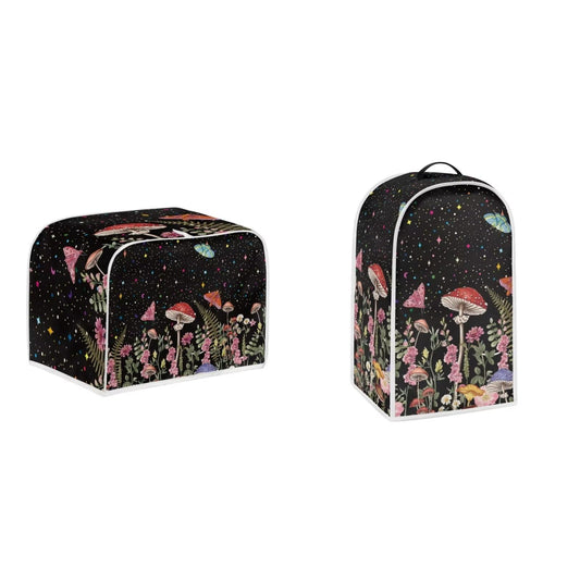 Psesaysky - Cubiertas para tostador de mariposas de hongos, cubierta contra el polvo, horno para hacer pan, tostador universal, 2 rebanadas, impermeable, fundas protectoras para hornear para mantener
