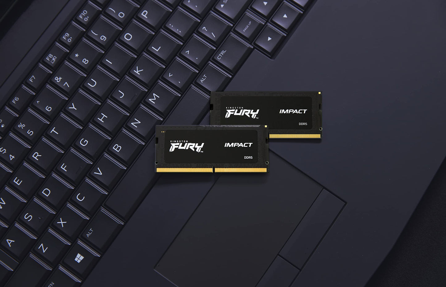 Kingston Fury Impact Kit de Memoria RAM 32GB (16GBx2) 5600MT/s DDR5 CL40 SO-DIMM, KF556S40IBK2-32