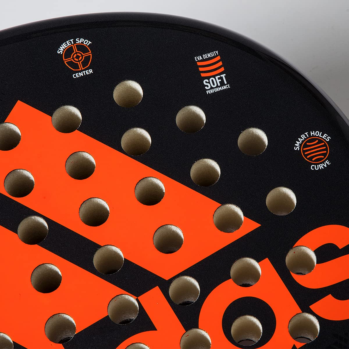 Pala de Padel adidas Negro Gris Naranja Mediano para Adultos Unisex