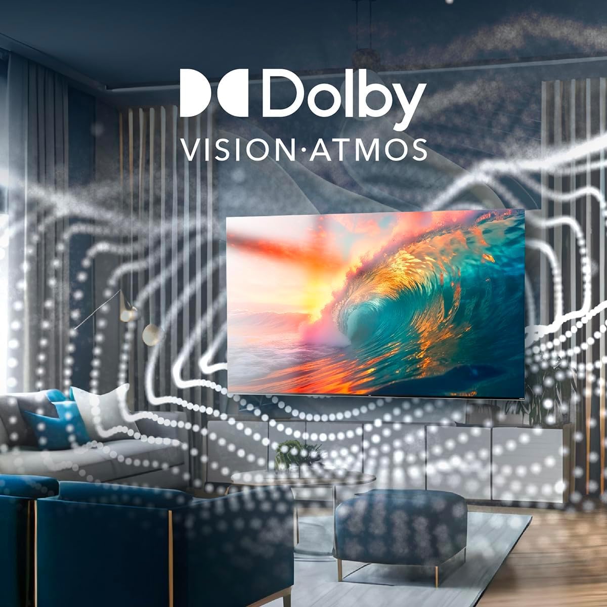Televisor TCL QLED 4K 55 Pulgadas Google TV Dolby Vision con HDR 10+ para Hombre