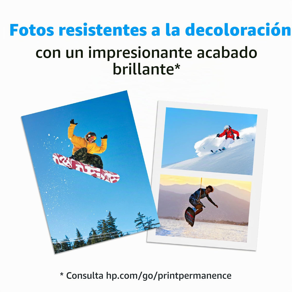 Papel Fotográfico Brillante HP Blanco 60 Libras 50 Hojas
