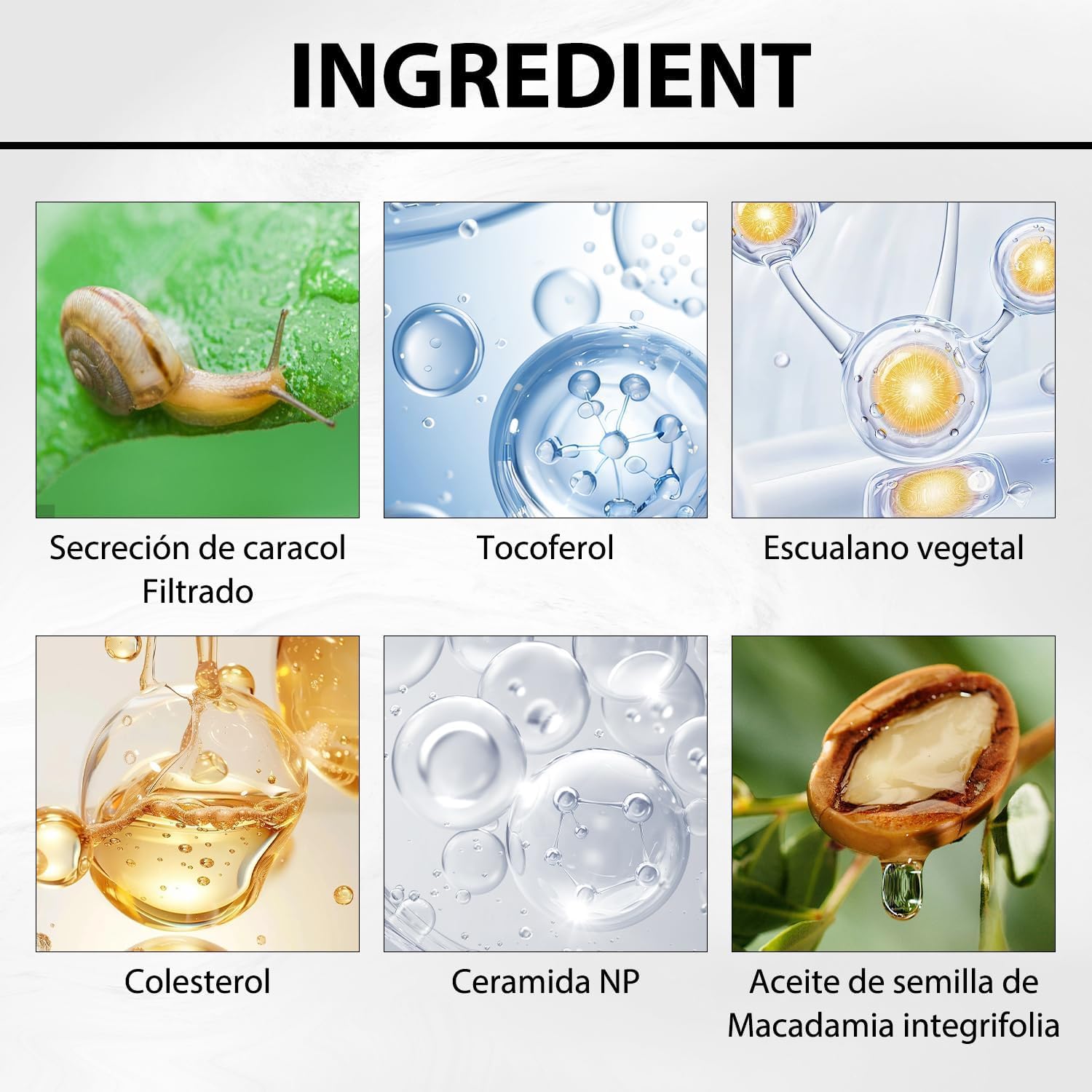 Crema De Baba De Caracol Original, VC Serum Facial, 2PCS, Snail Mucin 92%, Crema de Gel Facial Reparadora Hidratante, Crema Hidratante Facial Diario, Hidratación Duradera, para Todo Tipo de Pieles