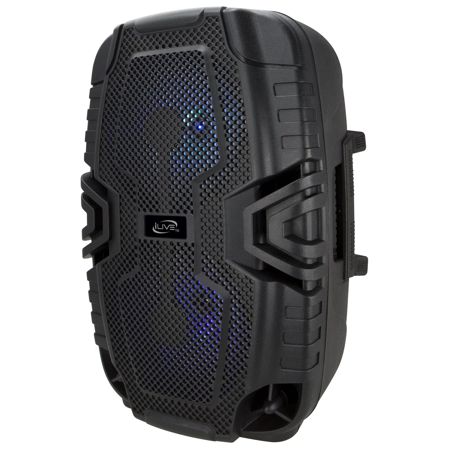 iLive Electronics - Altavoz inalámbrico para Fiesta de portón Trasero, Efectos de luz LED, asa de Transporte, Color Negro (ISB250B)