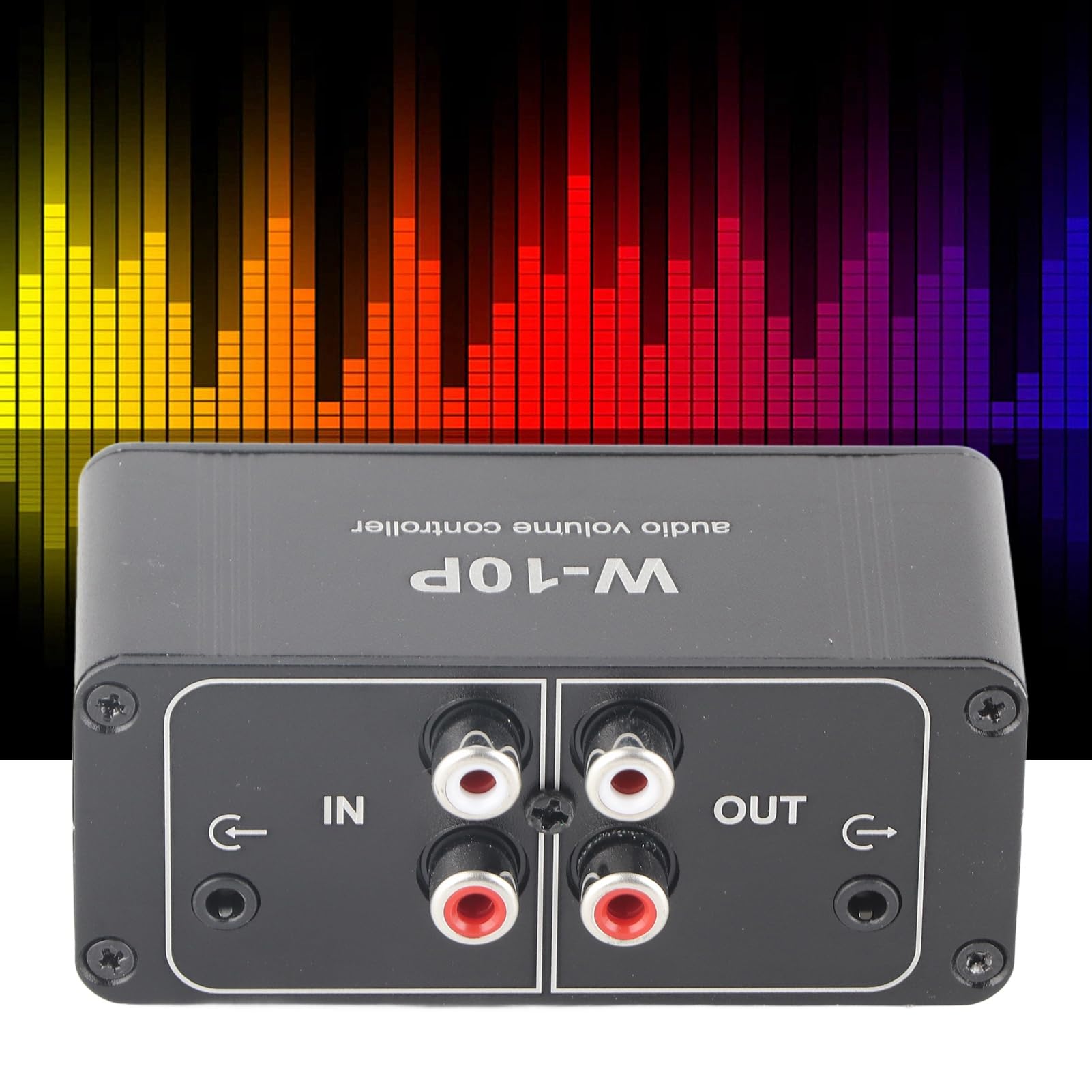Controlador de Volumen, Mini Ajustador de Audio EstéReo con Salida de 3.5Mm Controlador de Volumen para Altavoces de Coche y Motocicleta