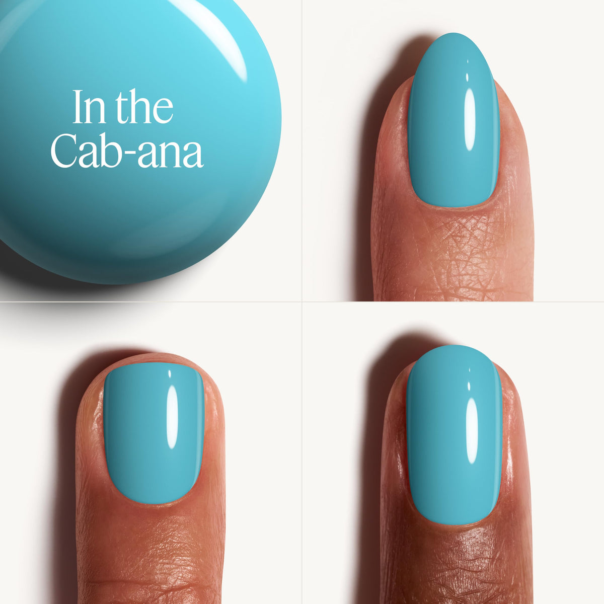 essie nail polish, in the cab-ana, aqua blue nail polish, 0.46 fl. oz.