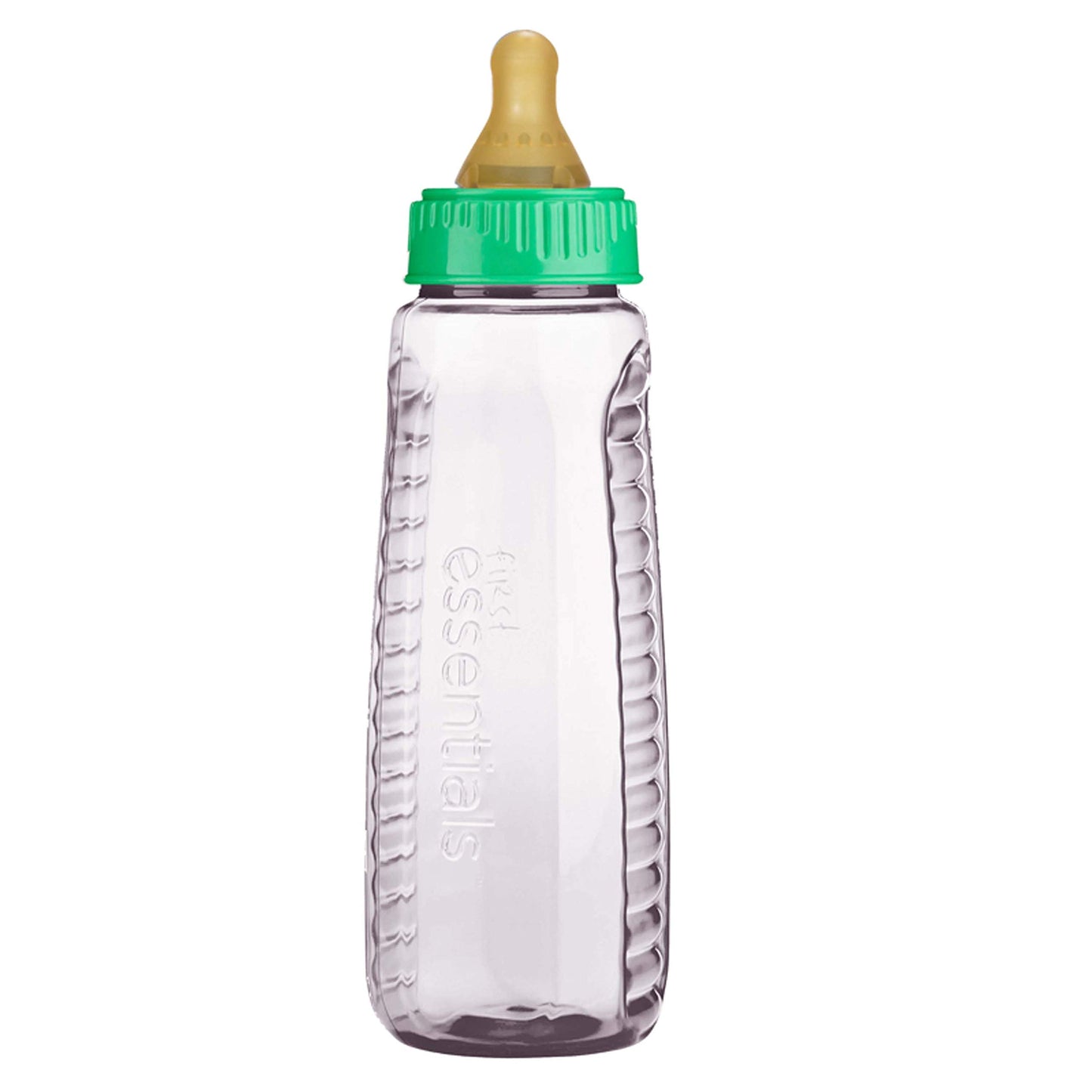 Gerber First Essentials Clearview Bottle in Assorted Colors with Latex Nipple, 9-Ounce