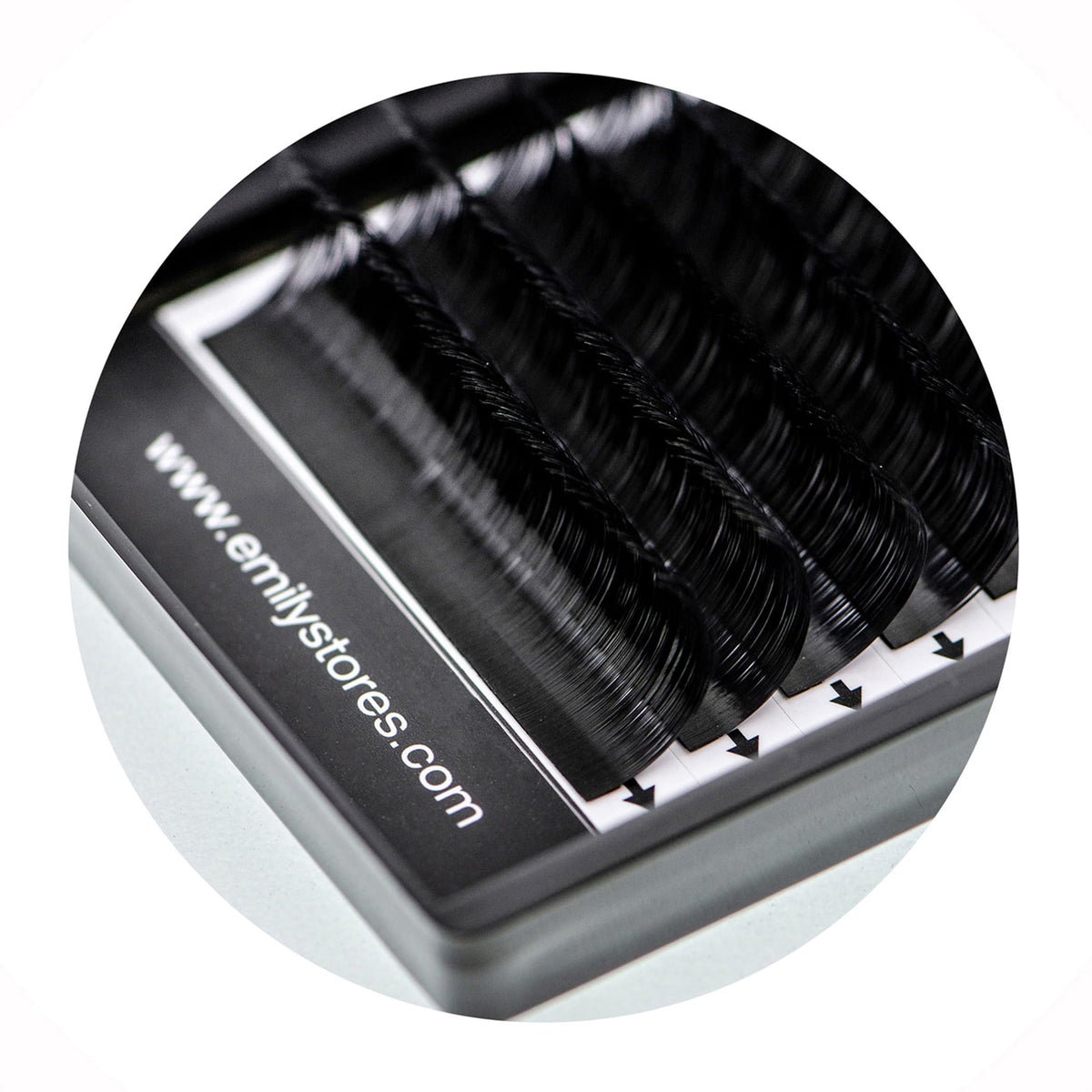 EMILYSTORES Eyelash Extensions 0.25mm Thickness B Curl Length 15mm Silk Mink Fake Eye Lashes In One Tray