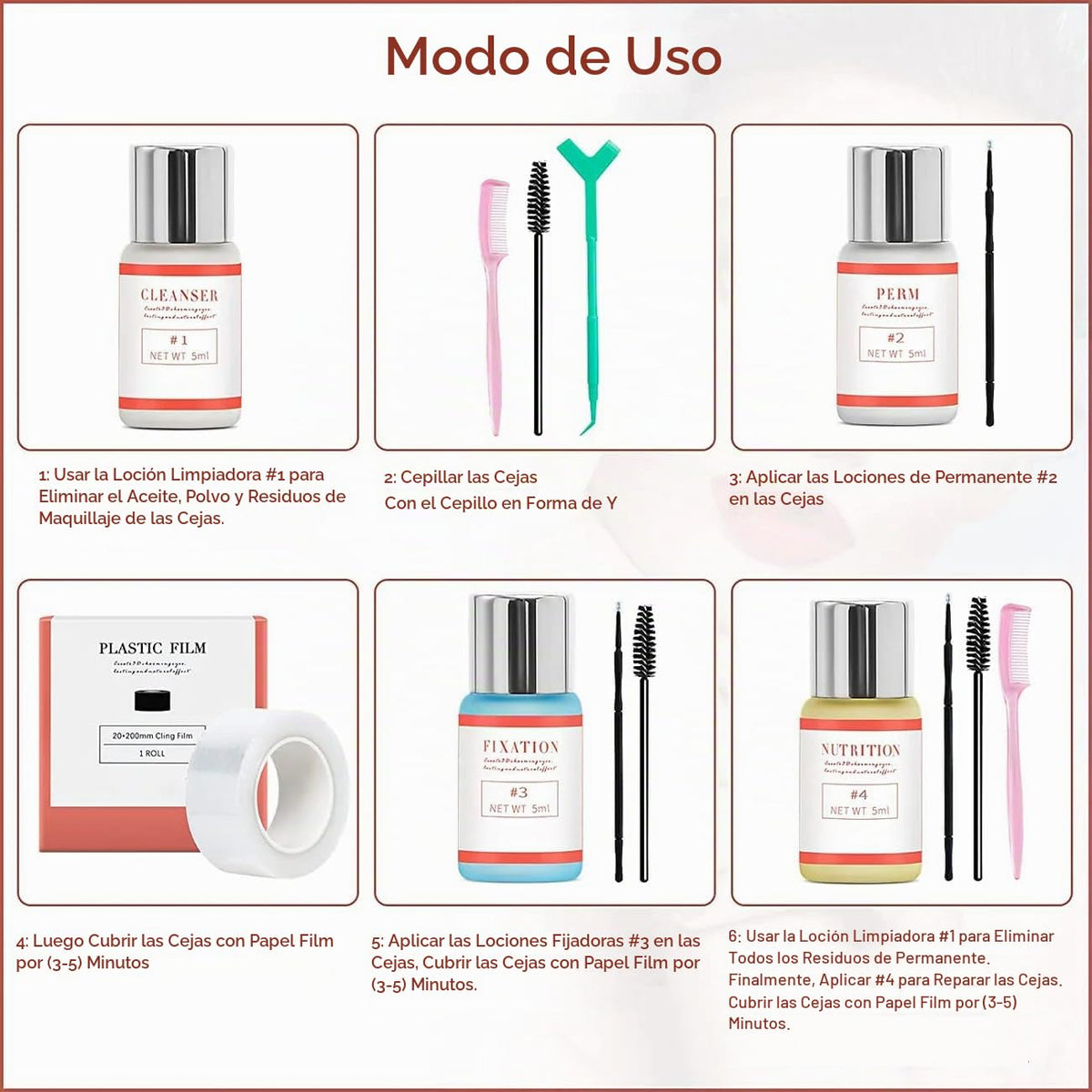 Kit de Laminación de Cejas, Kit Profesional de Levantamiento de Cejas
