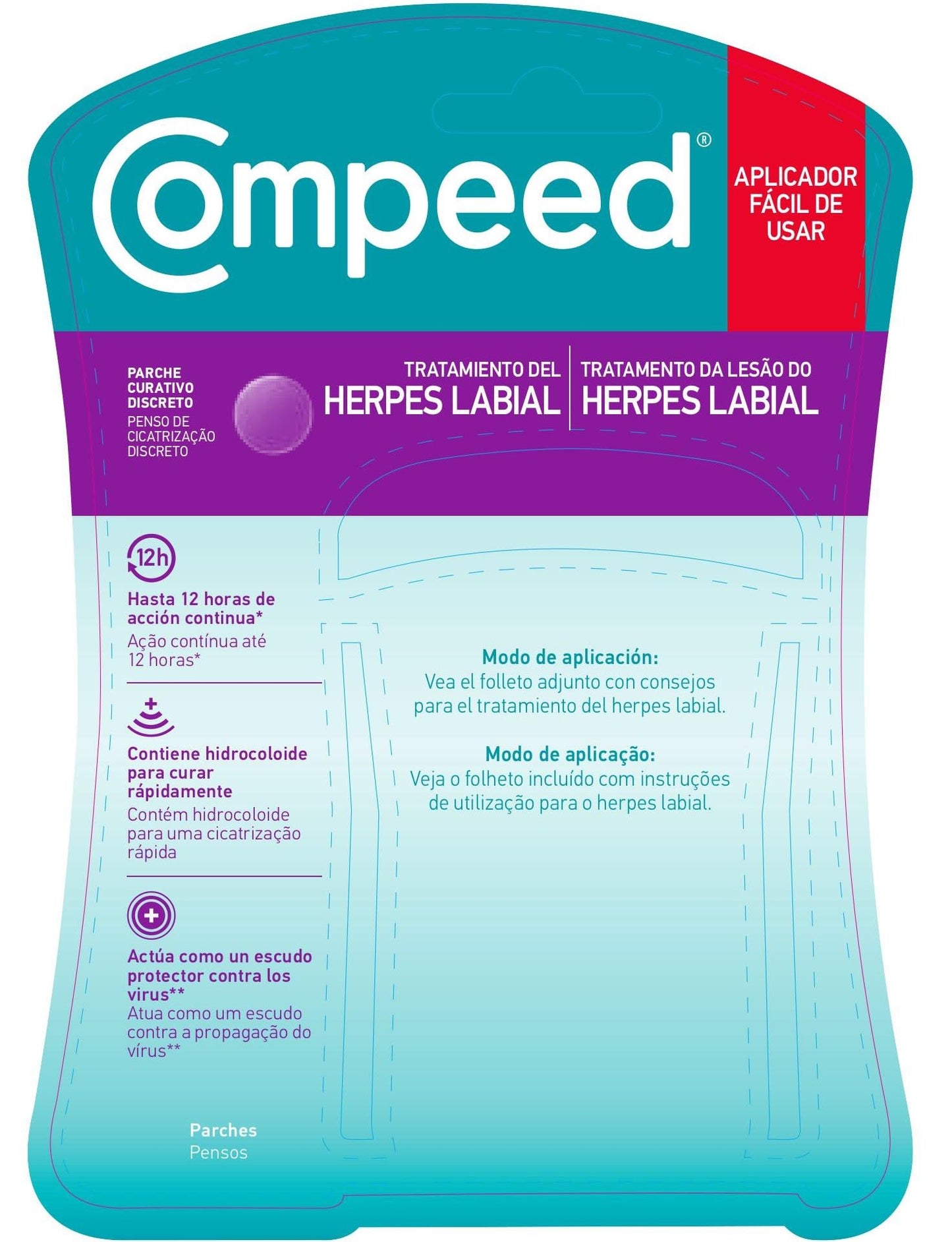 Compeed 15 Adesivos Tratamento Lesao Lábios Herpes Labial