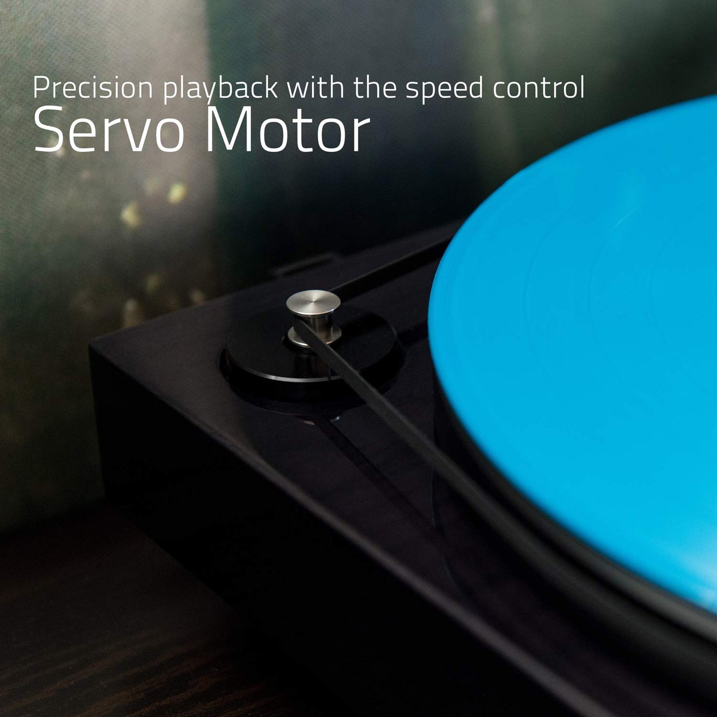 Fluance RT82 Reference High Fidelity Vinyl Turntable Record Player with Ortofon OM10 Cartridge, Speed Control Motor, Solid Wood Plinth, Vibration Isolation Feet - Walnut
