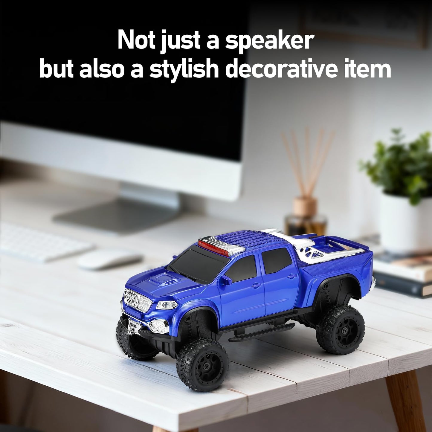 WSTER WS-X65 - Altavoz Bluetooth para camioneta todoterreno, color azul