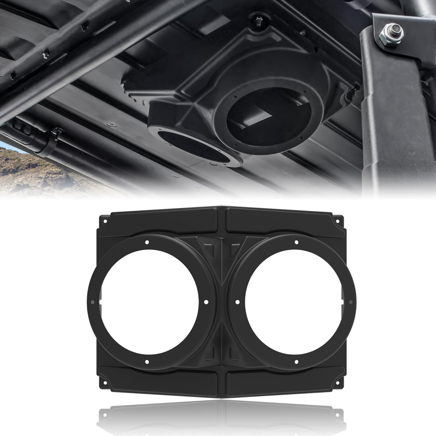 SAUTVS - Caja de altavoces UTV para RZR, impermeable universal de 6.5 pulgadas, caja de cápsulas de altavoz para Polaris RZR UTV Cart Accesorios (1 unidad)