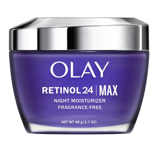 Olay Regenerist Retinol 24 Max Moisturizer, Retinol 24 Max Night Face Cream, 1.7 Oz + Whip Face Moisturizer Travel/Trial Size Gift Set