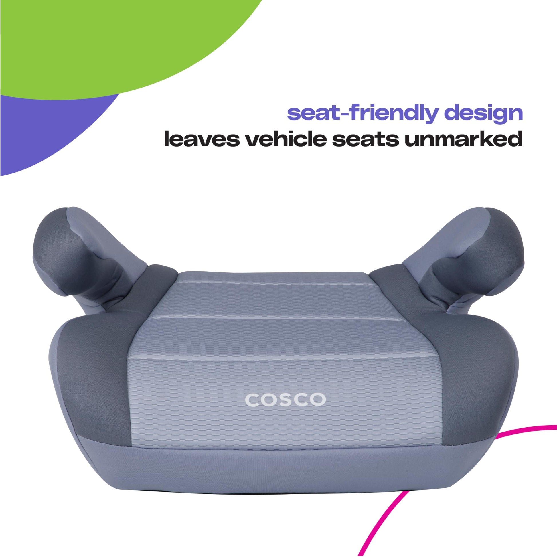 Cosco Autoasiento Booster Cosco Topside Gris, color, paquete de 1