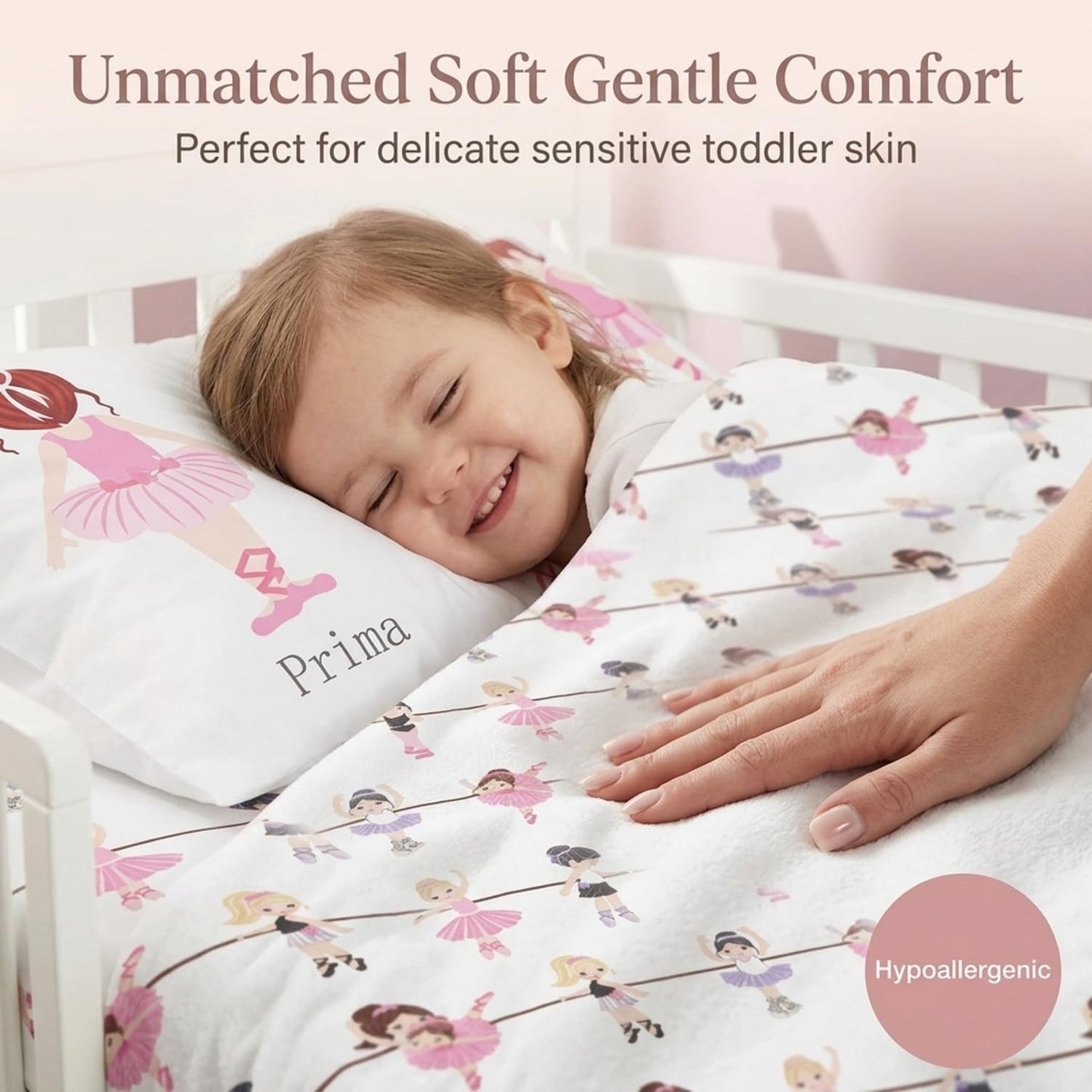 Everyday Kids - Juego de sábanas y fundas de almohada ajustables para niños pequeños, de microfibra suave, transpirable e hipoalergénica