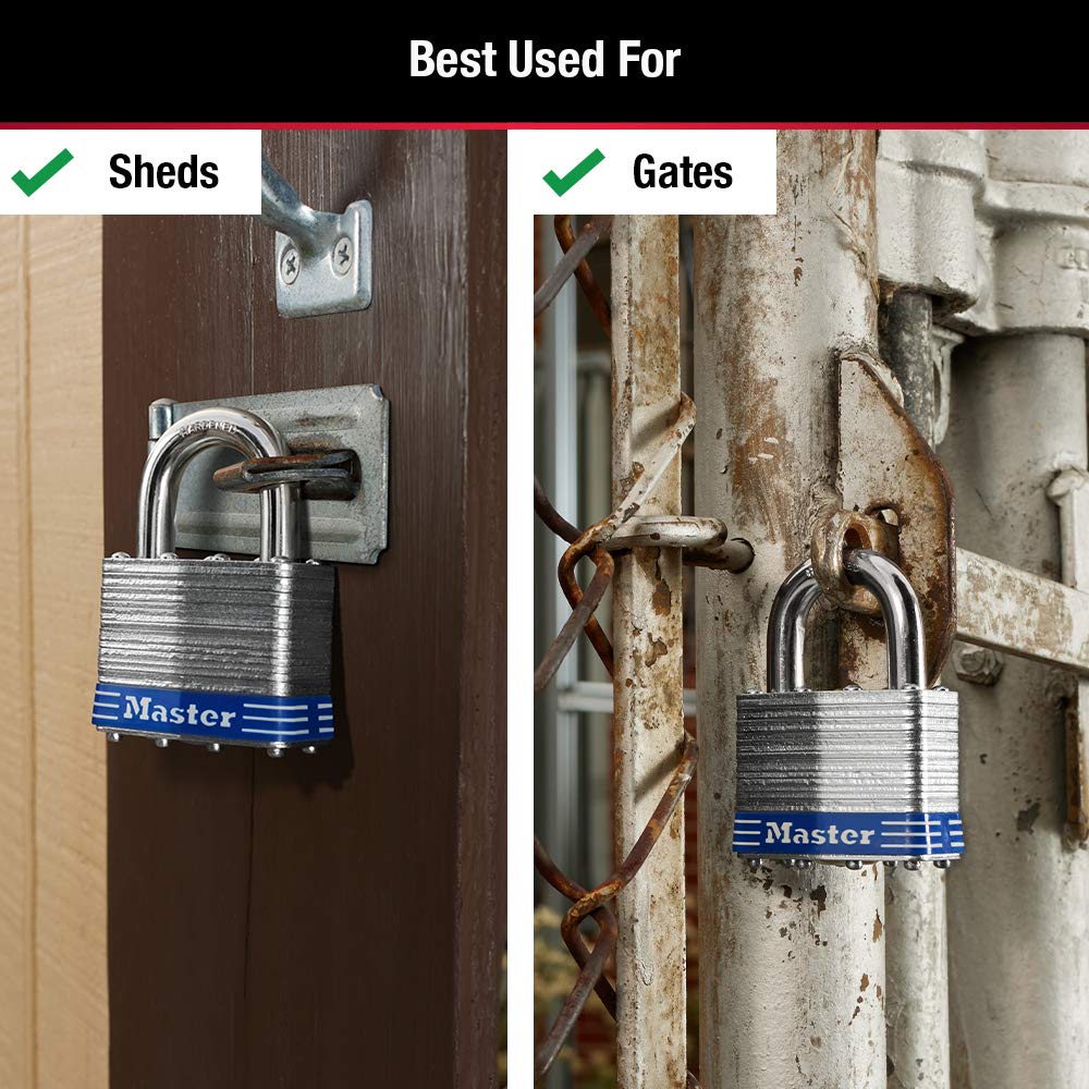 Juego de Candados Laminados Master Lock Ancho 51 mm 2 Piezas