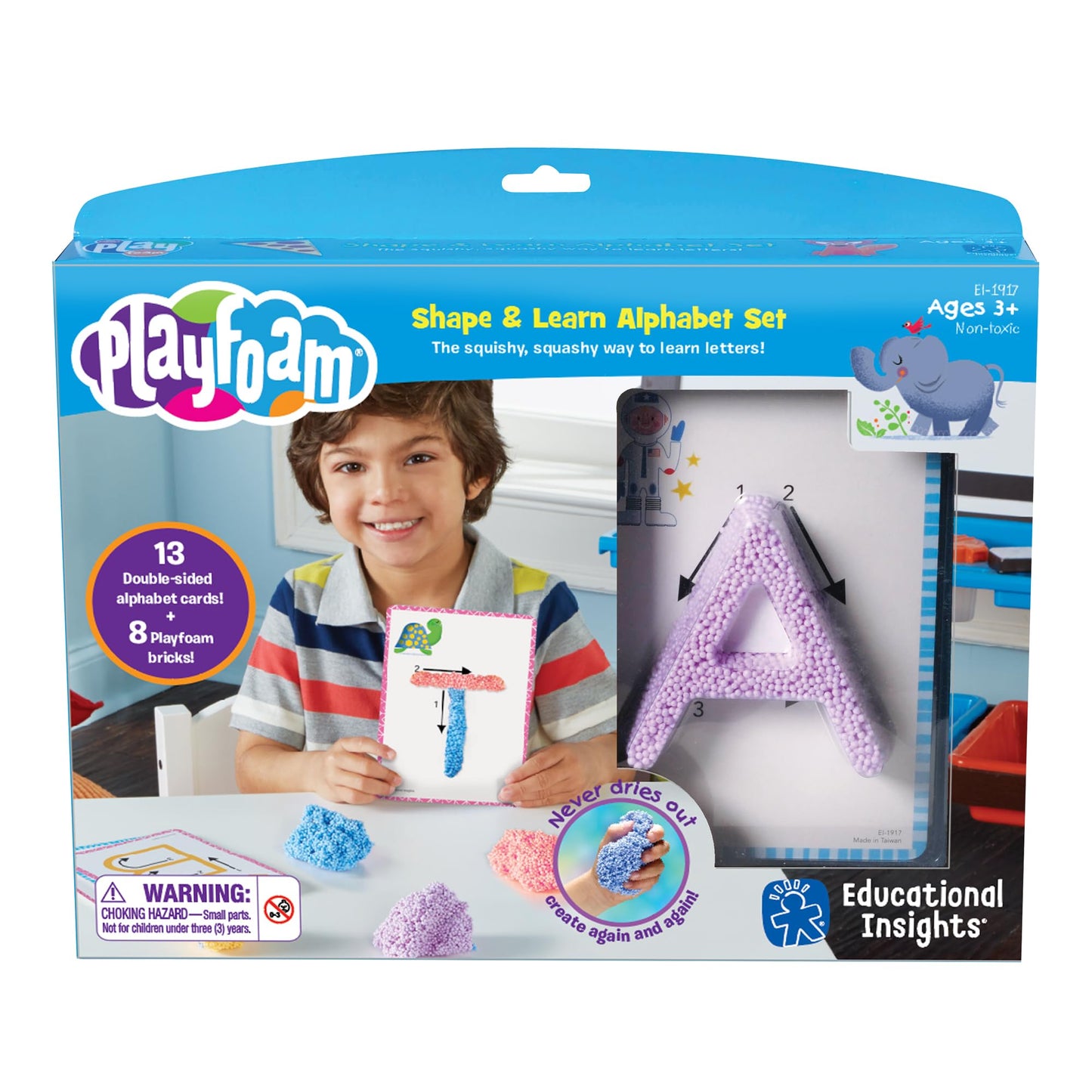 Set Alfabético Educational Insights Multicolor Playfoam Shape & Learn