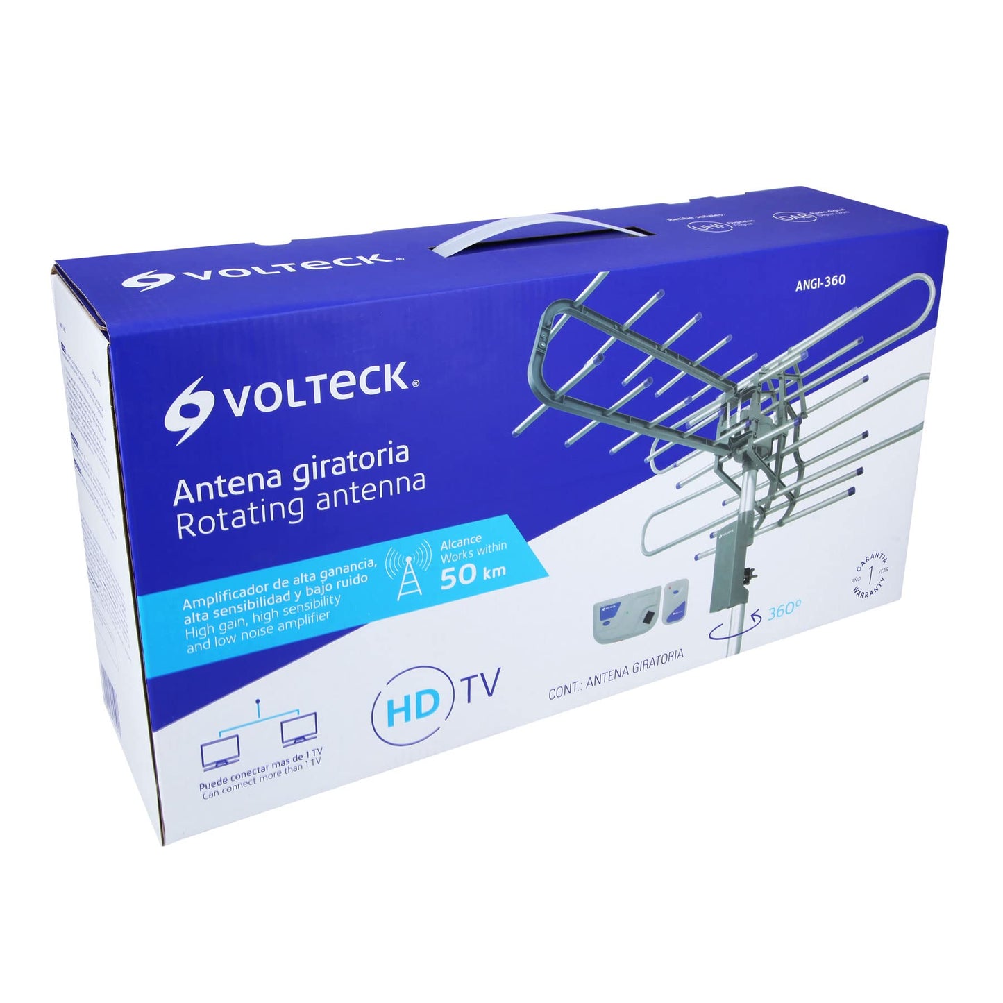 Volteck ANGI-360, Antena aérea HDTV amplificada giratoria 360° a control remoto