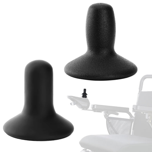 Goldseason Paquete De 2 Joysticks Para Silla De Ruedas, Tapa De Botón Para Scooter De Movilidad, Accesorios Para Silla De Ruedas Eléctrica, Color Negro