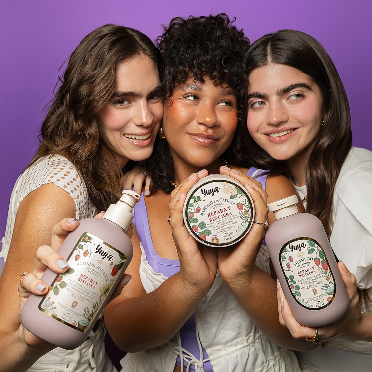 Republic Cosmetics Yuya Set Tratamiento Capilar FRESCO Y PURIFICANTE para CRECIMIENTO con MENTA, ROMERO Y LAVANDA