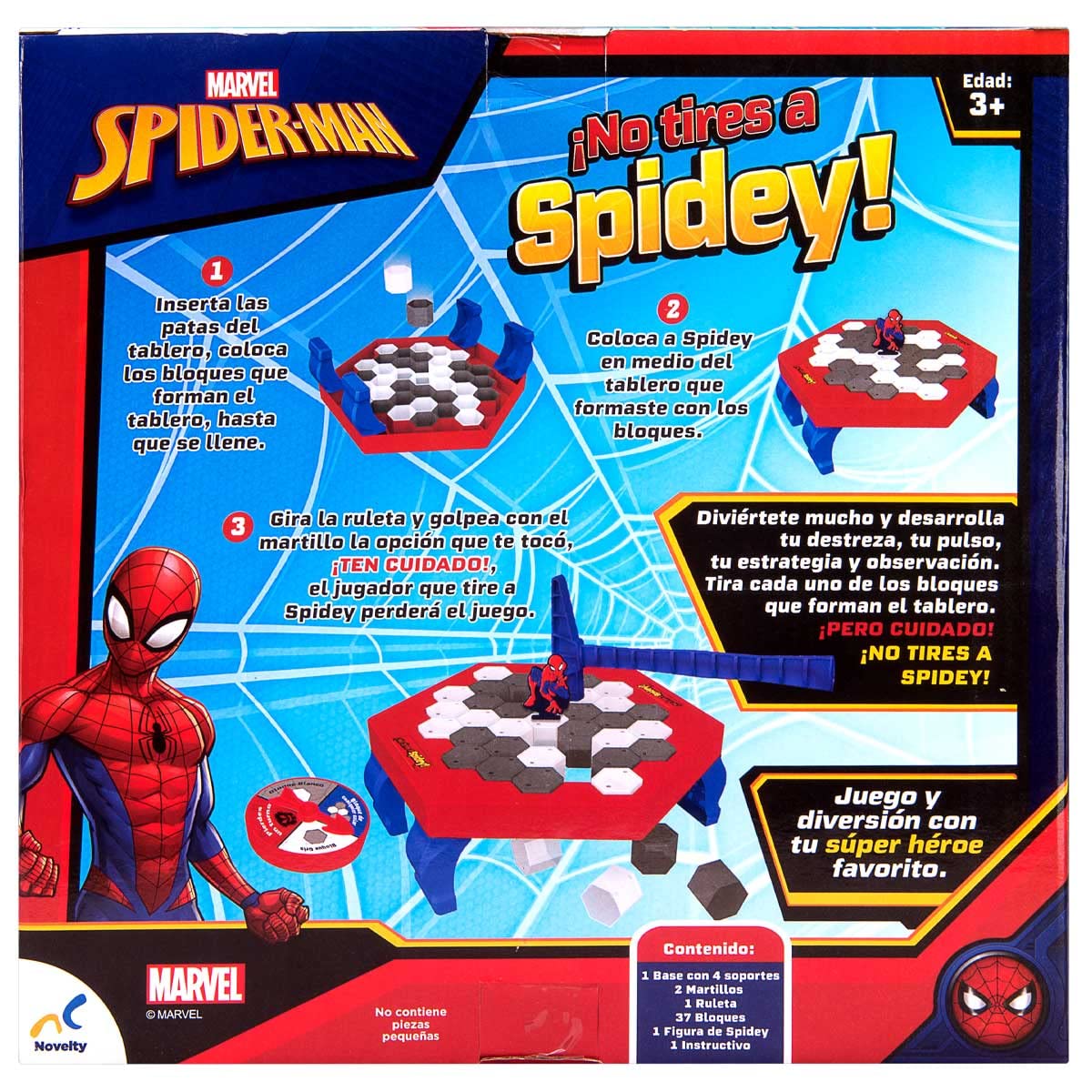 Juego de Mesa Novelty Corp Rojo No Tires a Spiderman para Niños