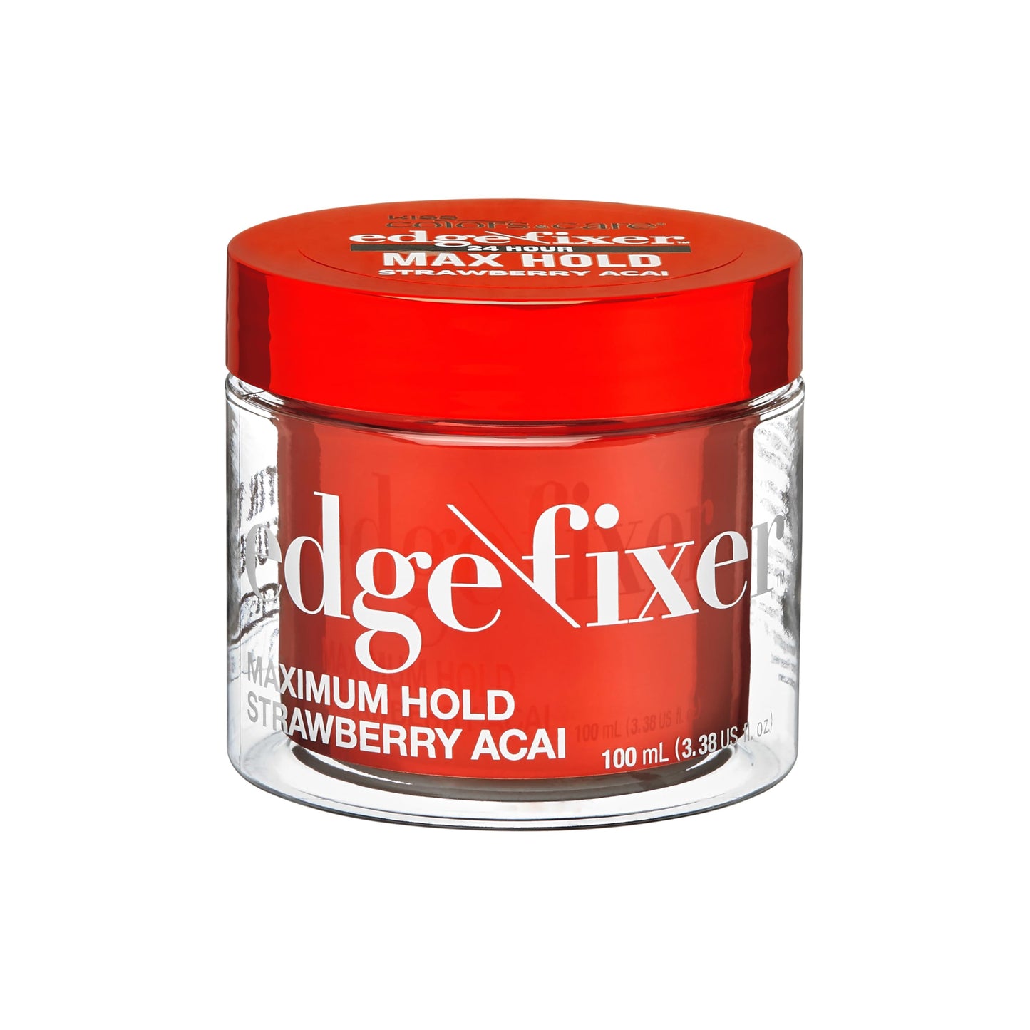VERSAINSECT Max Hold 100mL (3.38 US fl.oz) & 4 in 1 Edge Brush with Fine Edge Combs & Spatula (Strawberry Acai)