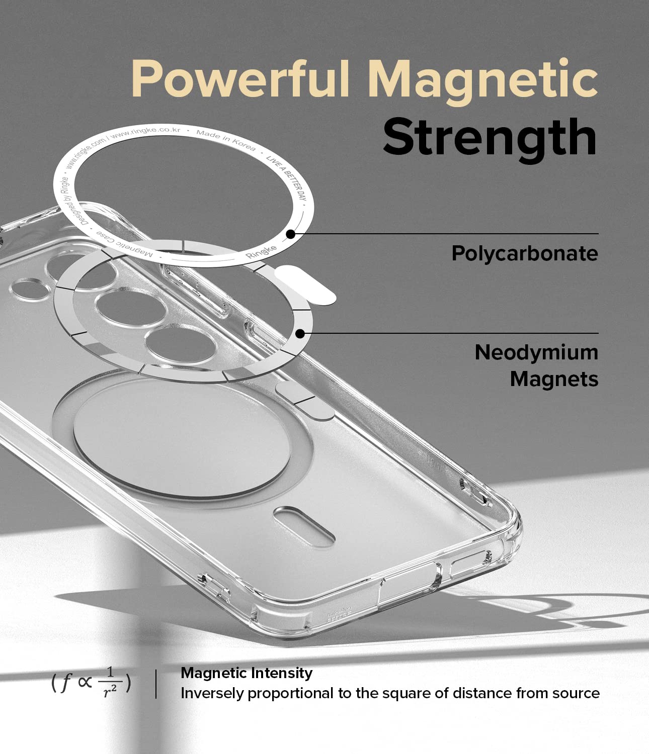Funda Magnética Antihuellas Ringke Fusion Matte Clear para Samsung Galaxy S23 5G