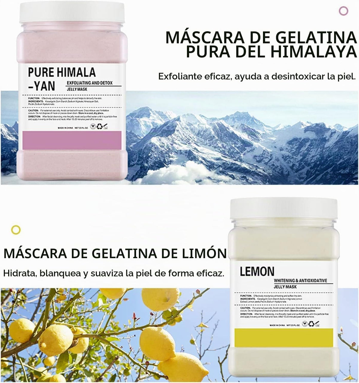 Mascarilla de Gelatina en Polvo – Blanqueadora y Suavizante 750g
