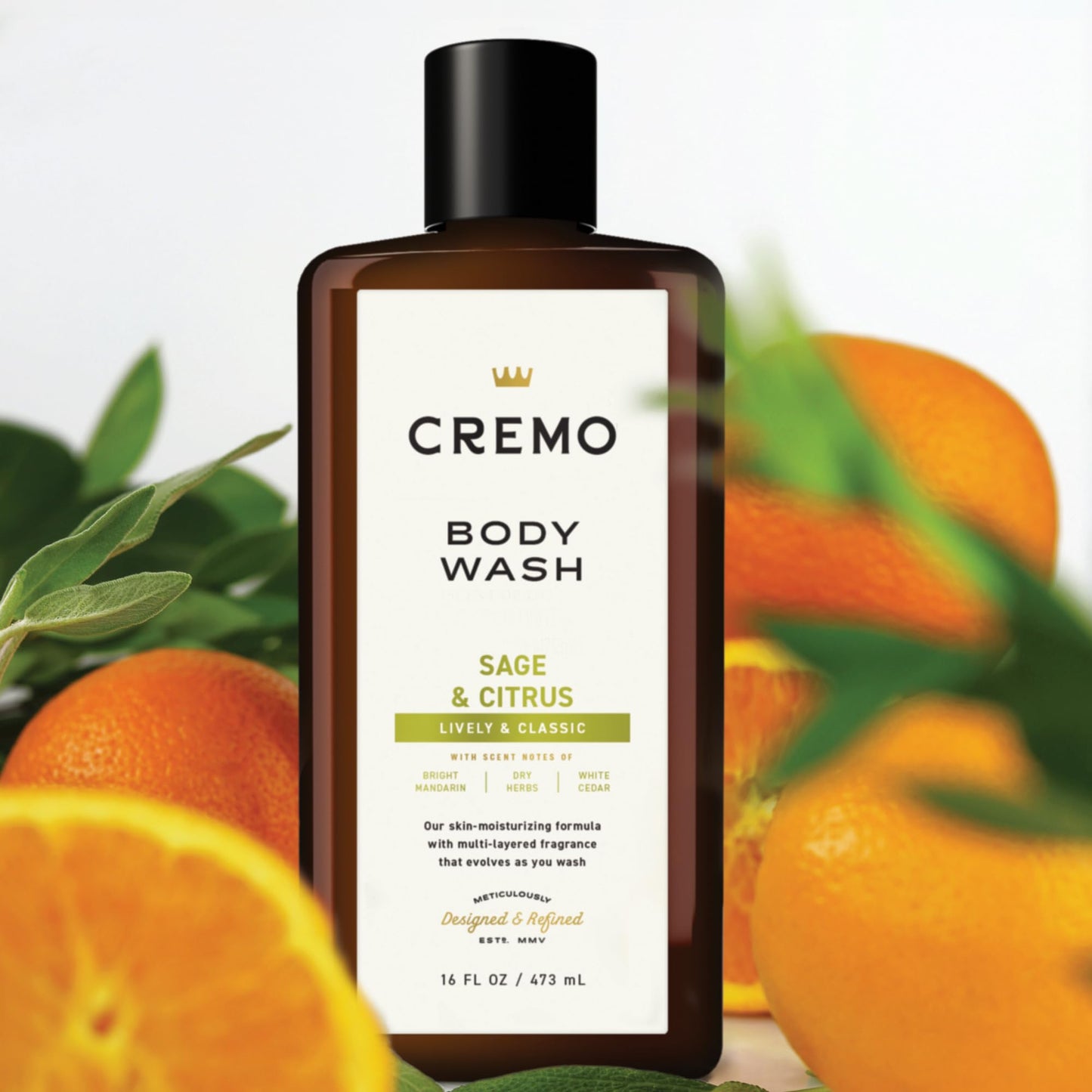 Cremo All Season Body Wash, Sage & Citrus, 16 oz. 2-pack