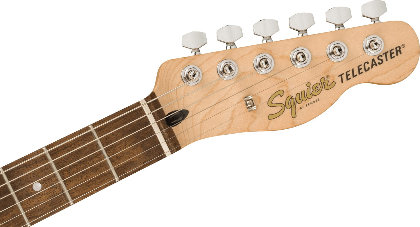 Squier Affinity Series Telecaster Guitarra eléctrica, con 2 años de garantía, blanco olímpico, diapasón Laurel