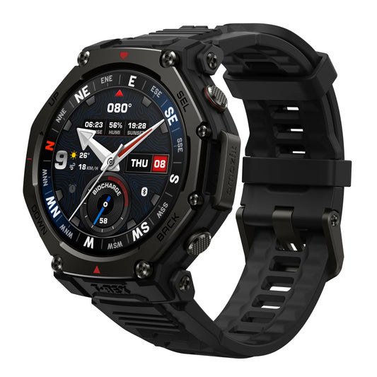 Reloj Inteligente Amazfit T-Rex 3 Pro Negro con Pantalla AMOLED y GPS Doble Banda para Exteriores