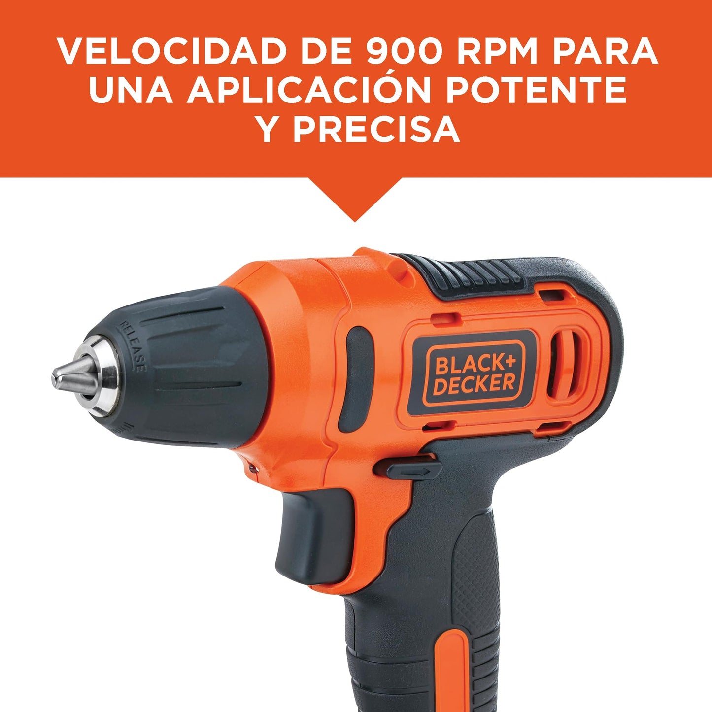 BLACK+DECKER Taladro Atornillador 3/8" (10mm), 12V, Incluye Cargador y 13 Accesorios, LD12S