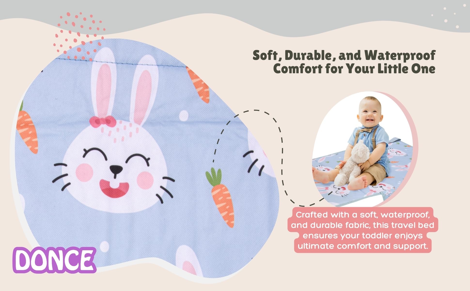 DONCE Cama de Avión para Niños Pequeños, Artículos Esenciales de Viaje de Avión para Niños Pequeños, Extensión de Asiento de Avión para Niños, Cama de Viaje Portátil para Avión para Vuelos Largos