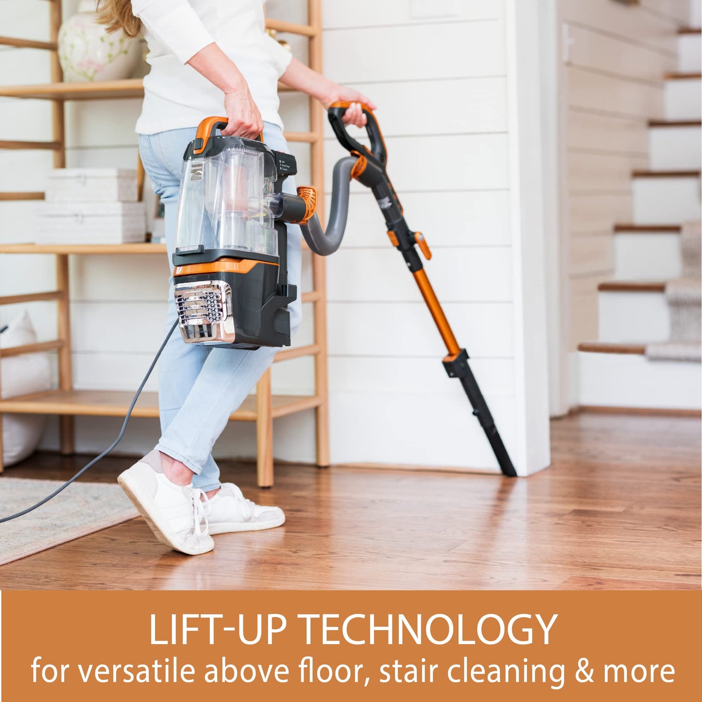 Kenmore DU4080 Featherlite Aspiradora Vertical sin Bolsa para 2 Motores de succión de Potencia, Ligero Limpiador de alfombras con Filtro HEPA, 2 Herramientas de Limpieza para Pelo de Mascotas, Piso