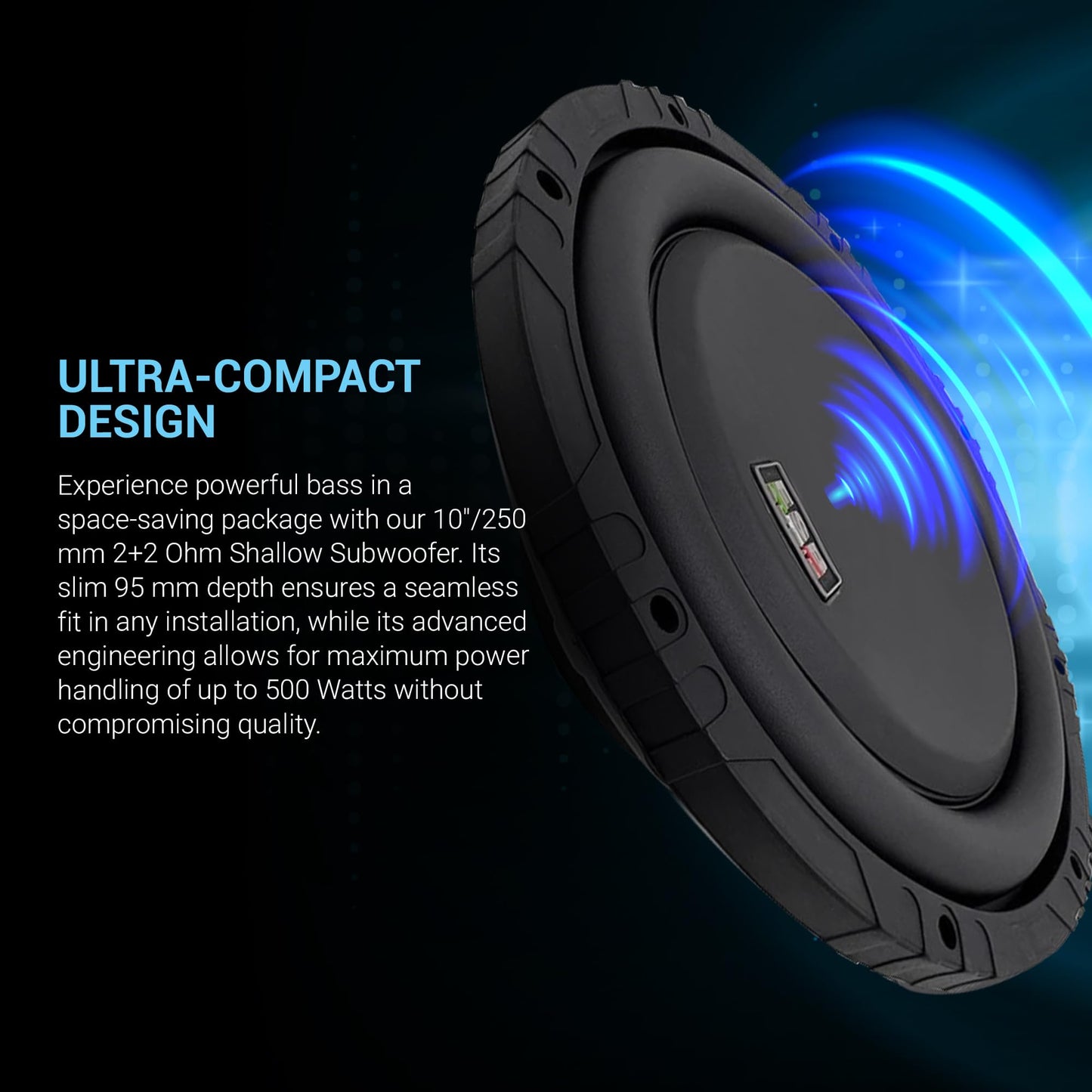 ESB Audio 10"/250 mm DVC 2+2 ohm Subwoofer