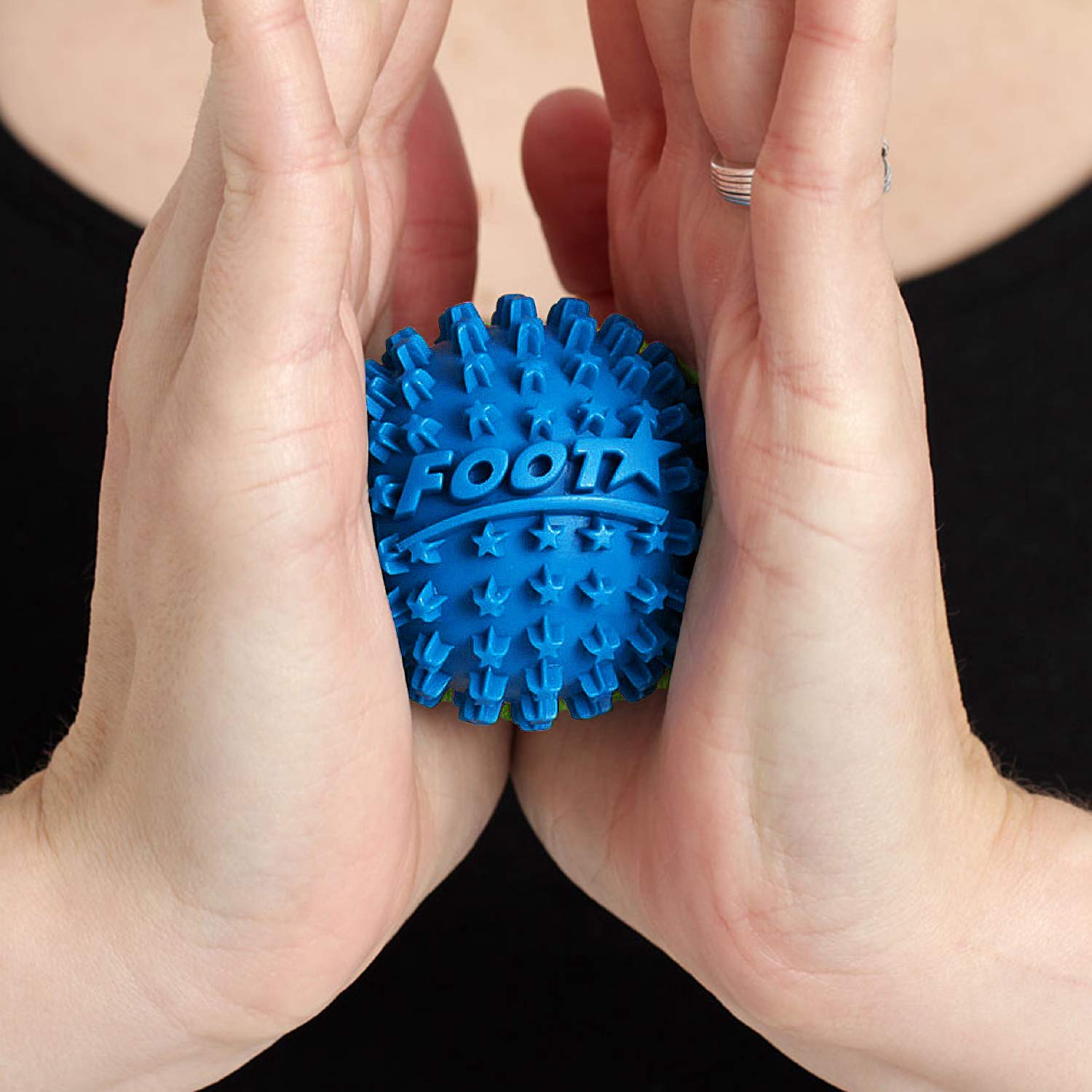 Foot Star Bolas de Masaje Para Pies (Azul Paquetes de 2), Masajeador de Pies y Rodillo de Fascitis Plantar, Bolas Para Aliviar el Estrés del Pie