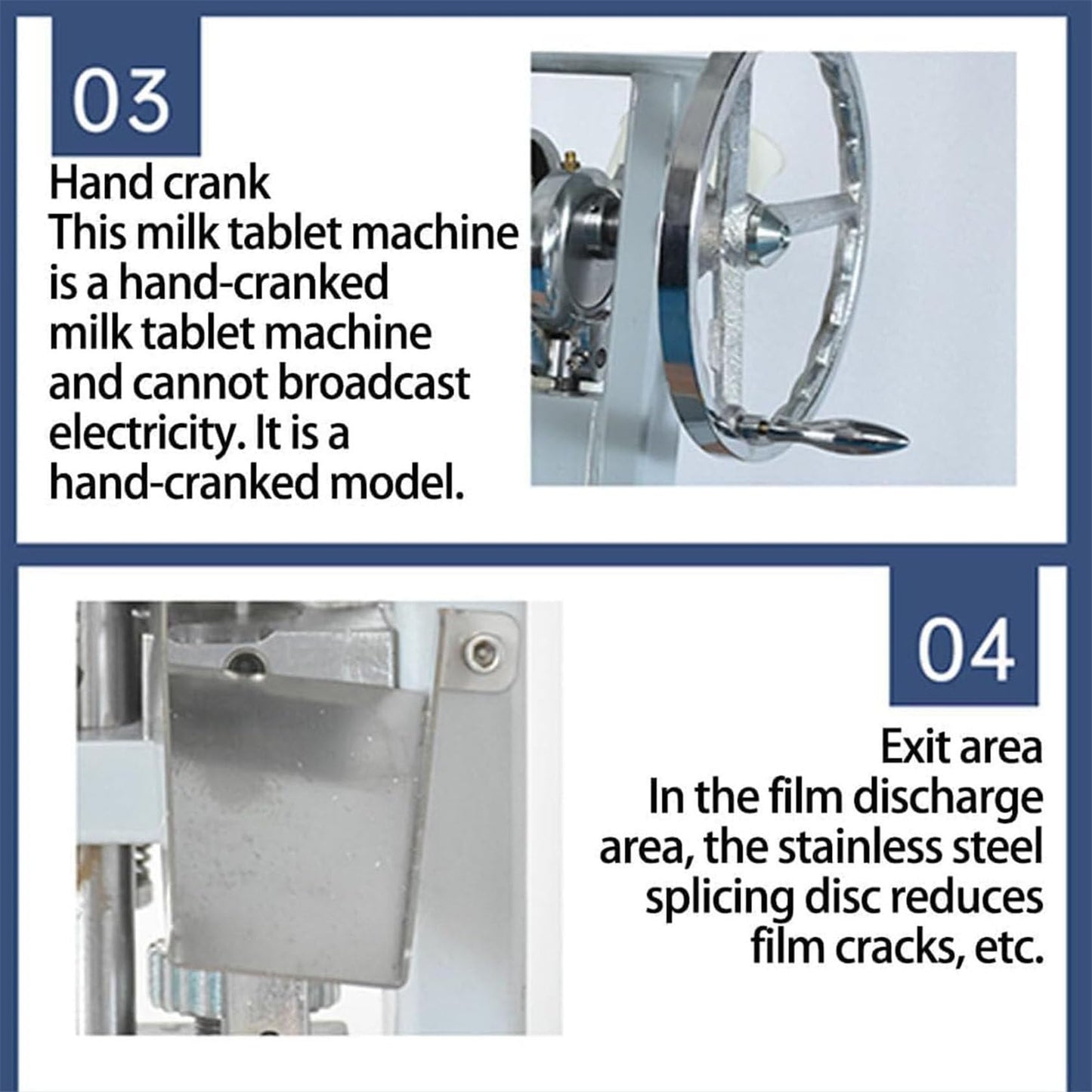 Punzonadora Manual Para Tabletas Acero Inoxidable Espesor Ajustable de 0-6 Mm para Laboratorios y Uso en Casa