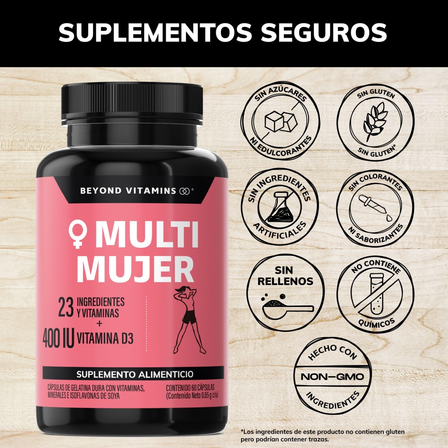 Suplemento Multivitamínico para Mujer con Vitamina D3, E y Biotina en Cápsulas शाध्यक्षपूर्वींpliepro