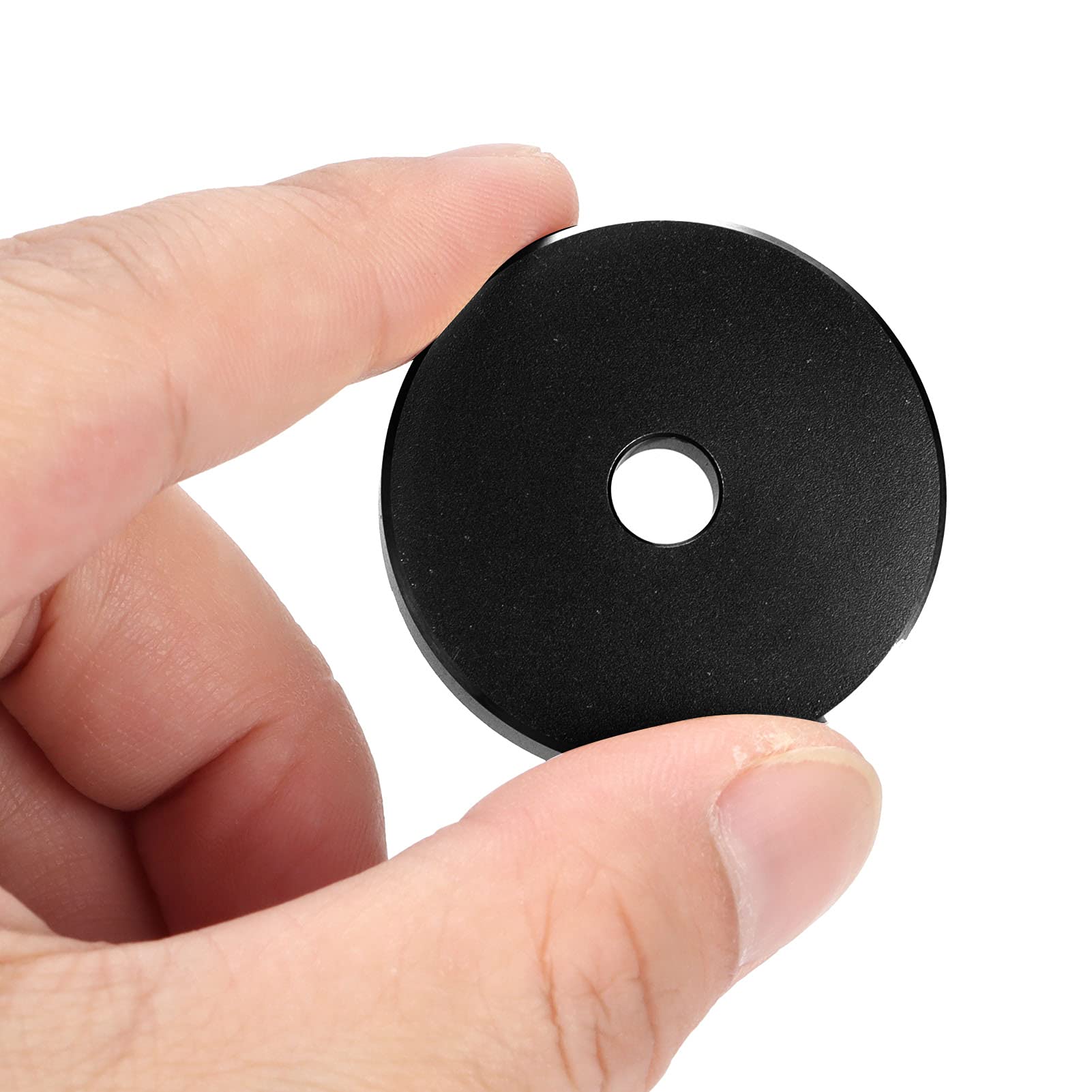 ciciglow Adaptador para Tocadiscos, 45 RPM,Hoja de Conversión de Orificios Grandes, Adaptador de Clip de Vinilo Negro, Adecuado para la Mayoría de los Discos de Orificios(Negro)