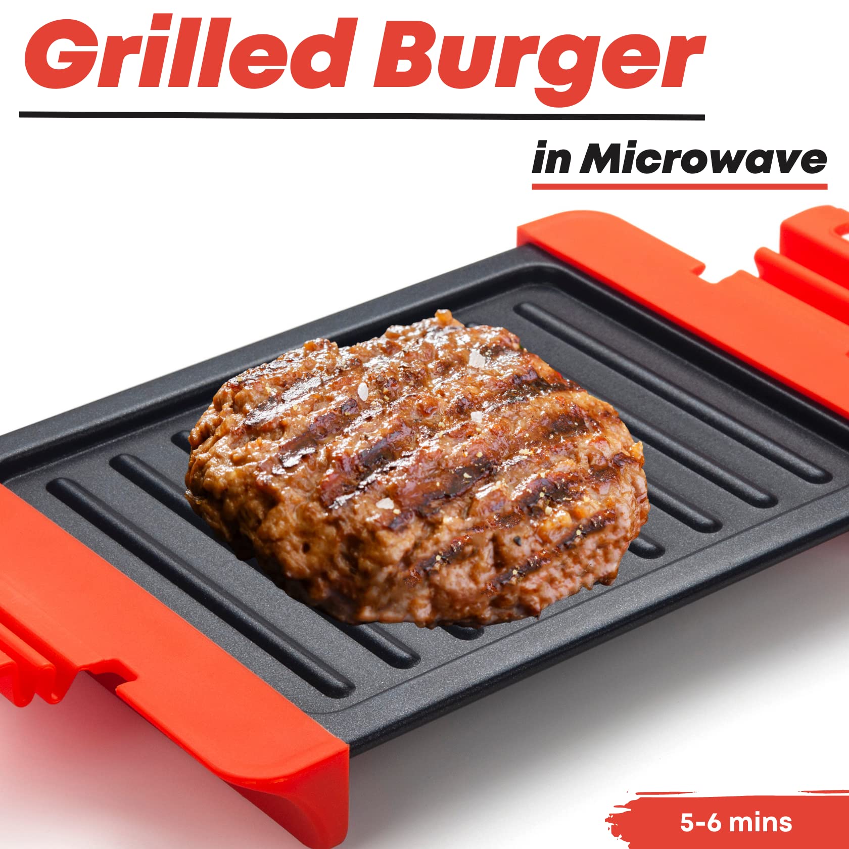 Maconee - Sandwichera de microondas | Máquina de queso para microondas | Utensilios de cocina tostador para microondas | Prensa Panini | Cocina rápida y apta para lavaplatos, color naranja