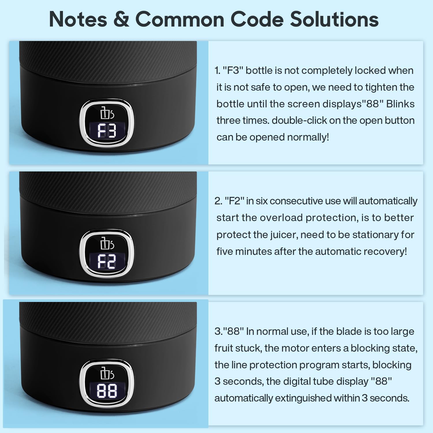Licuadora Portátil MIAOKE Verde 6 Cuchillas con Pantalla LED Recargable USB para Deportes y Viajes