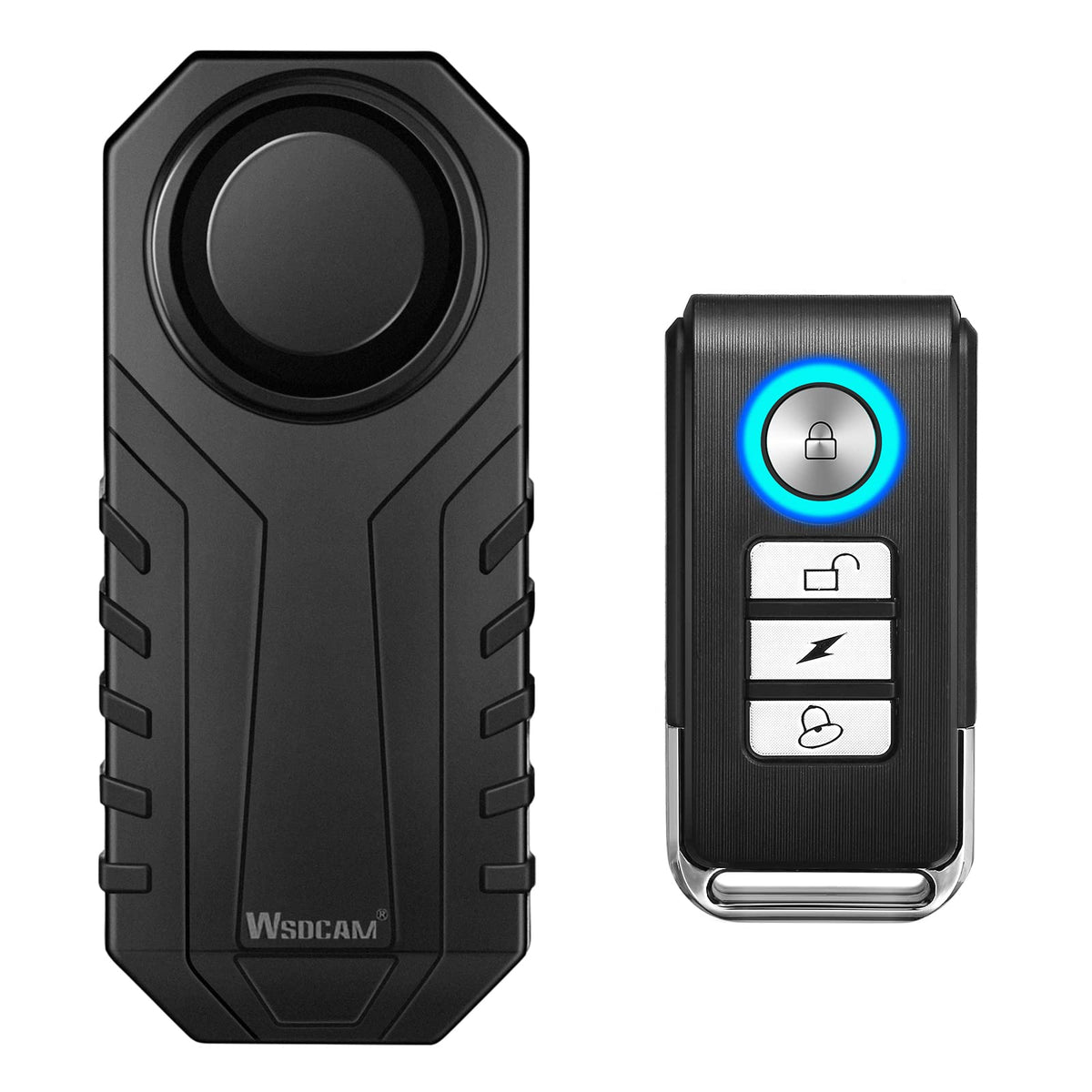 Alarma de Bicicleta Wsdcam Negro 113dB Sensor de Movimiento Inalámbrico Impermeable con Control Remoto