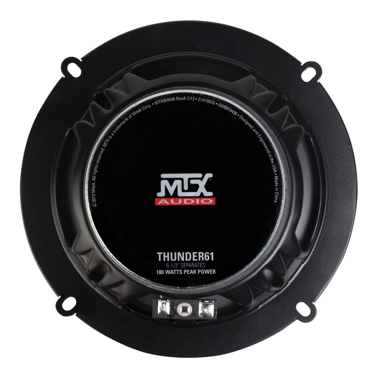 MTX THUNDER61 Alrededor De 2 vías 180W Altavoz para automóvil - Altavoces para Coche (De 2 vías, 180 W, 90 W, 90 Db, Polipropileno, 44-20000 Hz)
