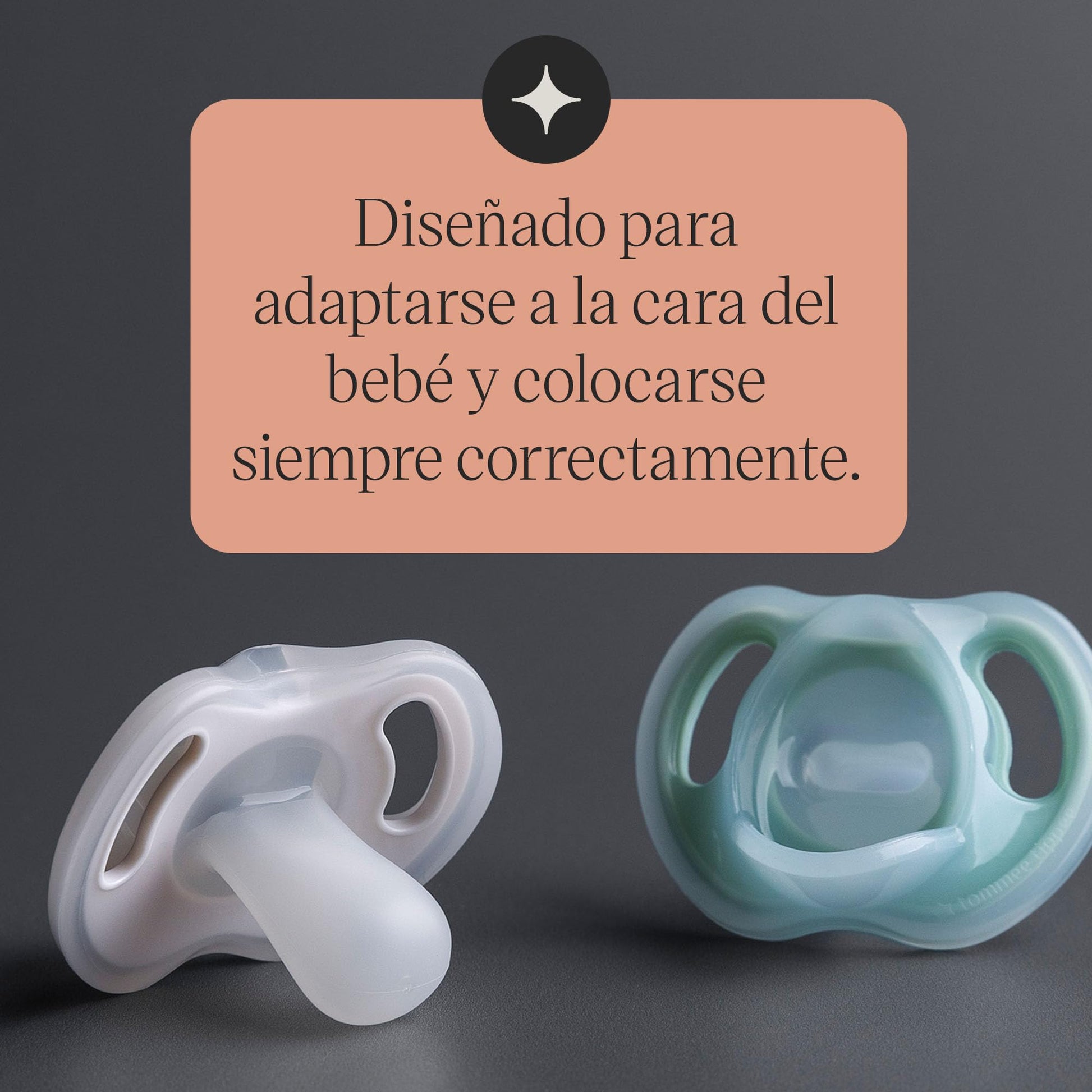 Chupete de Silicona Tommee Tippee Ultra-Light unisex, Diseño Simétrico de Una Pieza, Sin BPA 18-36 Meses, Pack de 4