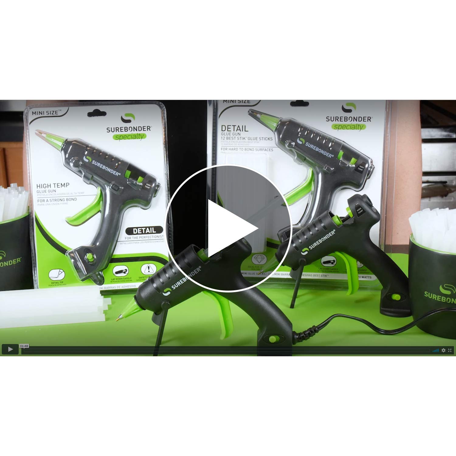 Pistola de Pegamento Caliente Surebonder H-195F Mini 20W Series Specialty