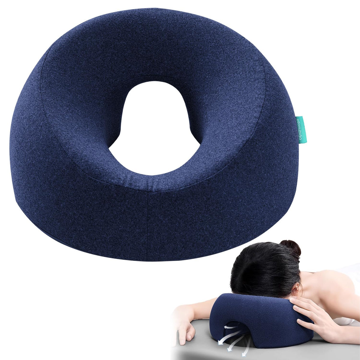 Almohadas Faciales Xiaomubiao Azul para Mesa de Masaje y Cirugía
